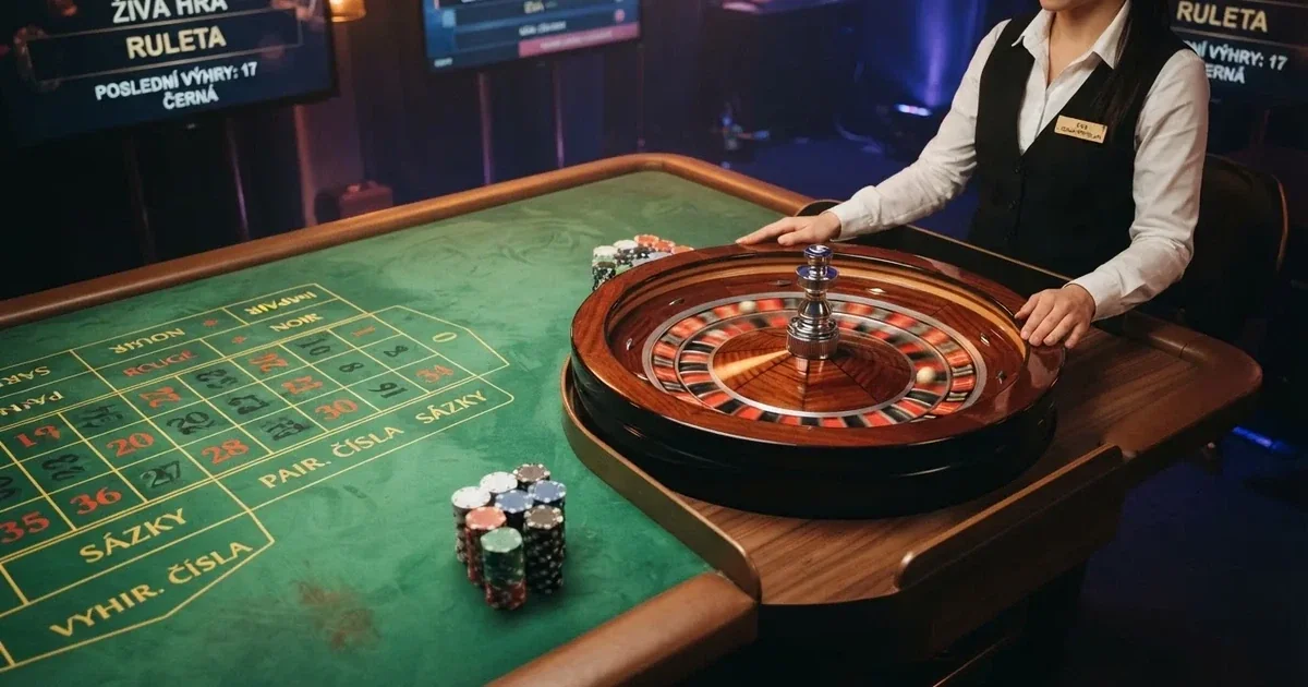 Živá ruleta v Česku s českými krupiéry: kde ji najdete a co stojí